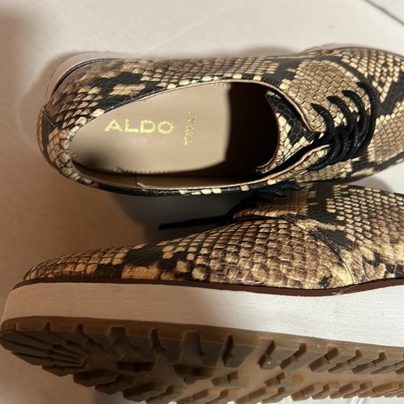 Aldo lovirede faux Snakeskin wedge Platform shoes - Picture 7 of 7